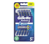 Gillette Sensor 3 Comfort Disposable Razor 5 Pack 5 pcs