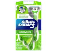 Sensor3 Disposable Razors Sensitive 4 Each by Gillette