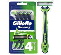 Gillette Sensor 3 Sensitive Men's Disposable Razor 4' S