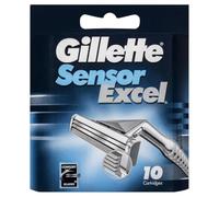 Gillette Sensor Excel 5 Blade Razor Blades, 10 Packs for Men