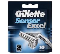 Gillette Sensor Excel 5 Blade Razor Blades, 10 Packs for Men