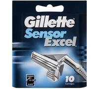 Gillette Sensor Excel 5 Blade Razor Blades, 10 Packs for Men