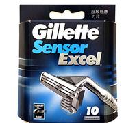 Gillette Sensor Excel Razor Blades - 50 Piece Bundle (5 Packs of 10)