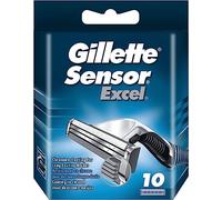 Gillette Sensor Excel Razor Blades for Men, Pack of 10 Refill Blades