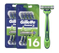 Gillette Sensor3 Sensitive Men's Disposable Razors, 8 Ea