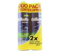 GILLETTE Series 200 ml Shave Gel Sensitive Duo Pack
