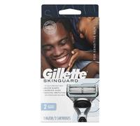 Gillette SkinGuard Razors for Men 1 Razor Handle and 2 Razor Blade Refills Designed for Men with Sensitive Skin Razor Bumps and Shaving Irrit