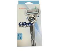 Gillette SkinGuard Sensitive Flexball Razor for Men with Irritation Tendency, 1 Handle + 1 Shaver Refill