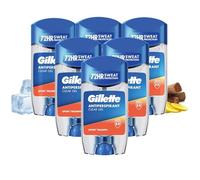 Gillette Sport Triumph Antiperspirant Deodorant Roll On for Men, Clear Gel Stick, 6 x 70ml, 72HR Sweat Protection Anti-White Marks