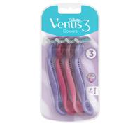 Gillette Venus 3 Colours Disposable Razors Pack Of 4