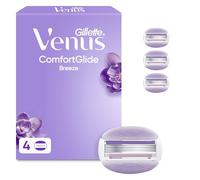 4 x Gillette Venus Breeze Women's Replacement Razor Blades with Shave Gel Bars