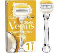 Gillette Venus Comfortglide Coconut Plus Olay Women's Razor- 1 Blade, 5 Blades for a Smooth, Close Shave That Lasts