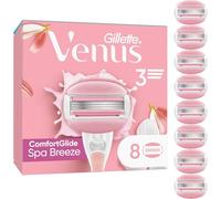 Gillette Venus ComfortGlide Spa Breeze Shaver for Women, 8 Pieces, Authentic Fragrance Bars, No Shaving Gel, Patterns with 3 Blades, Designed for Body and Hair