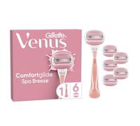 Gillette Venus Comfortglide Spa Breeze Women's Razor- 6 Blades, 3 built-in blades for a smooth, close shave that lasts