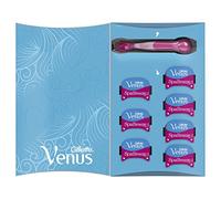 Gillette Venus ComfortGlide Spa Breeze Women's Razor + 7 Razor Blade Refills, with Shave Gel Bars & Anti-Slip Grip