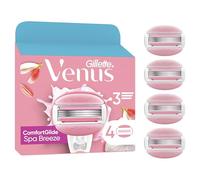 Gillette Venus Comfortglide Spa Breeze Women's Razor Blade Refills, Pack of , 4 built-in blades for a smooth, close shave that lasts