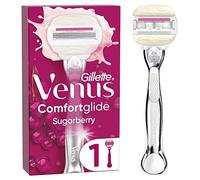 Gillette Venus Comfortglide Sugarberry Women's Razor with 1 Razor Blade, 5 Blades for a Smooth, Close, Long Lasting Shave, Latest Version