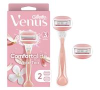 Gillette Venus ComfortGlide White Tea Women's Razor - 1 Handle + 2 Refills