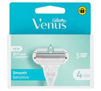 Gillette Venus Deluxe Smooth Sensitive Shaver Refills for Women, Pack of 4, 5 Blades for Delicate and Durable Shaving