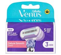 Gillette Venus Deluxe Smooth Swirl Blade Refills X3, For Women, 5 Blades