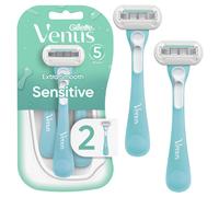 Gillette Venus Extra Smooth Sensitive Disposable Razors for Women with Sensitive Skin, 2 Count