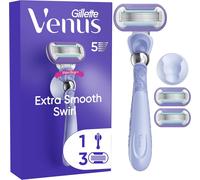 Gillette Venus Extra Smooth Swirl Women’s Razor, 3 Refill 1 Count (Pack of 1)