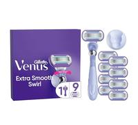 Gillette Venus Extra Smooth Swirl Women's Razor- 9 Blades, 5 durable blades to deliver an extra smooth shave that lasts