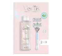 Gillette Venus For Pubic Hair & Skin Women's Razor, 2 Blade Refills and 2in1 Shave Gel and Cleanser 190ml