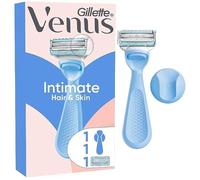 Gillette Venus Intimate Women's Razor 1 Refill Blade Blue - Ergonomic Handle Reusable Small Head for Shaving Pubic Bone Anti Irritation Barrier