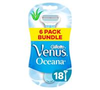 Gillette Venus Oceana, 6x3 Pack Women's Disposable Razors (18 Razors)