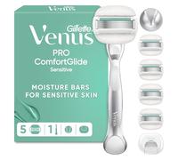 Gillette Venus Pro ComfortGlide Sensitive Razor for Women Plus 5 Refills