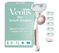 Gillette Venus Pro Smooth Sensitive Rosegold Women's Razor, Plus 6 Blades