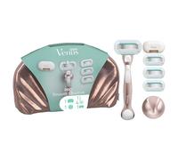 Gillette Venus Pro Smooth Sensitive Women’s Razor for Sensitive Skin, 4 Refill Razor Cartridges, Reusable Metal Handle, Shower Holder, Travel Bag