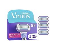 Gillette Venus Razor Blades, Extra Smooth Swirl 5 Blade Womens Razor Blades X3