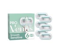 Gillette Venus Razor Blades, PRO Smooth Sensitive 5 Blade Womens Razor Blades X6