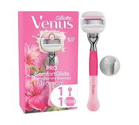 Gillette Venus Razor, PRO ComfortGlide Pomegranate Scented Tropical 5 Blade Women's Razor + Shower Hook