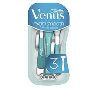 Gillette Venus Razors, Extra Smooth Sensitive 5 Blade Disposable Women's Razors, 3 Pack