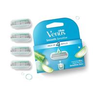Gillette Venus Smooth Ladies Razor Blades - 4 Replacement Blades