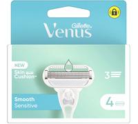 Gillette Venus Deluxe Smooth Sensitive Shaver Refills for Women, Pack of 4, 5 Blades for Delicate and Durable Shaving