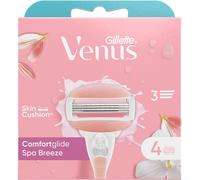 Venus Gillette Comfortglide Spa Breeze Refill Blades x 4, for Women, with 3 Blades