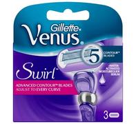 Gillette Venus Swirl Razor Blades 5 Contour Blades MoistureGlide Serum Pack of 3