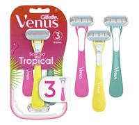Gillette Venus Womens 3 Blade Disposable Razor, Tropical, 3 Count