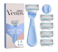 Gillette Venus Women's Razor for Pubic Hair & Skin Protection - Razor with 4 Blade Refills, With Ergonomic Handle for Sensitive Skin