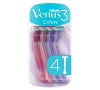 Gillette Venus3 Colours Disposable Razors 4 Pack pack