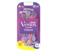 Gillette Venus3 Disposable Razor for Women with 3 Blades and Moisture Strip, Pack of 4 Razors