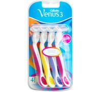 Gillette Venus3 Colours Disposable Razors 4 Pack