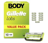 GilletteLabs Body + Intimate Razor Blade Refills, 10 Cartridges