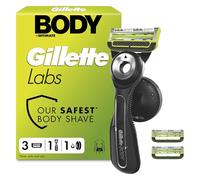 GilletteLabs Body + Intimate Razor for Men, 1 Handle & 3 Cartridges