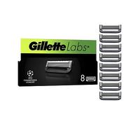 Gillette Labs with Exfoliating Bar and Heated Razor Blades, 8 Refills