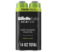 GilletteLabs Rapid Foaming Shave Gel for Men 7oz (Pack of 2)
